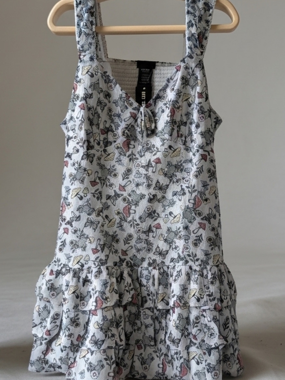 Sweet Society Mushroom Frog Tiered Mini Dress - Picture 2 of 7